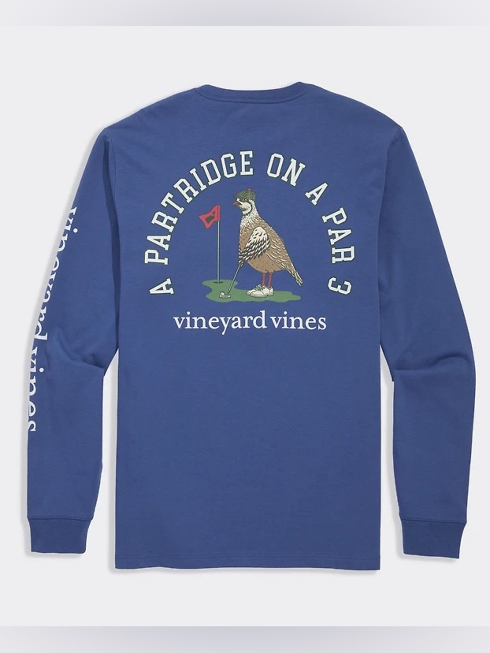 Vineyard Vines Partridge on a Par 3 Golf Graphic Long Sleeve Tee